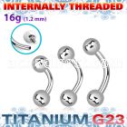 ubneb4si titanium g23 internal banana 4mm balls