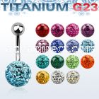 ubnfr10 titanium g23 banana w steel 10mm ferido ball