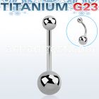 ubng titanium g23 belly banana with 5 8mm steel ball