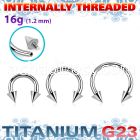 ucbecn3i titanium g23 internal circular barbell 3mm cones