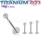 ulb25 titanium g23 labret ball tip adornment with 2 5mm ball