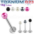 ulpr3 titanium g23 1 2mm labret with 3mm faux pearl ball