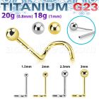 unswnob titanium threadless push pin nose screw ball