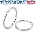 usel20 high polished annealed titanium g23 seamless ring