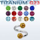 uspfr4 titanium g23 spiral with two 4mm ferido balls