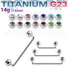 usudjb5 titanium g23 90 surface barbell w 5mm titanium jewels