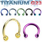 utcbeb25 anodized titanium g23 circular barbell with 2 5mm balls