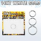 wsel16 rhodium plated solid 14kt white gold seamless ring