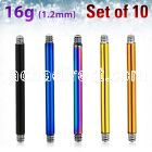 xtbb16g pack of anodized 316l steel bar posts for barbells