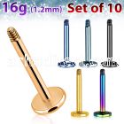 xtlb16g pack of anodized 316l steel curved bar posts for bananas