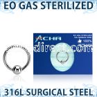 zbcr16g eo gas sterilized 316l steel ball closure ring 4mm