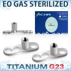 ztsa2 sterilized titanium g23 base part three holes internal