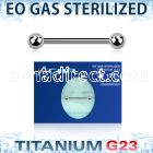 zubbnps sterilized titanium g23 nipple barbell 4mm balls