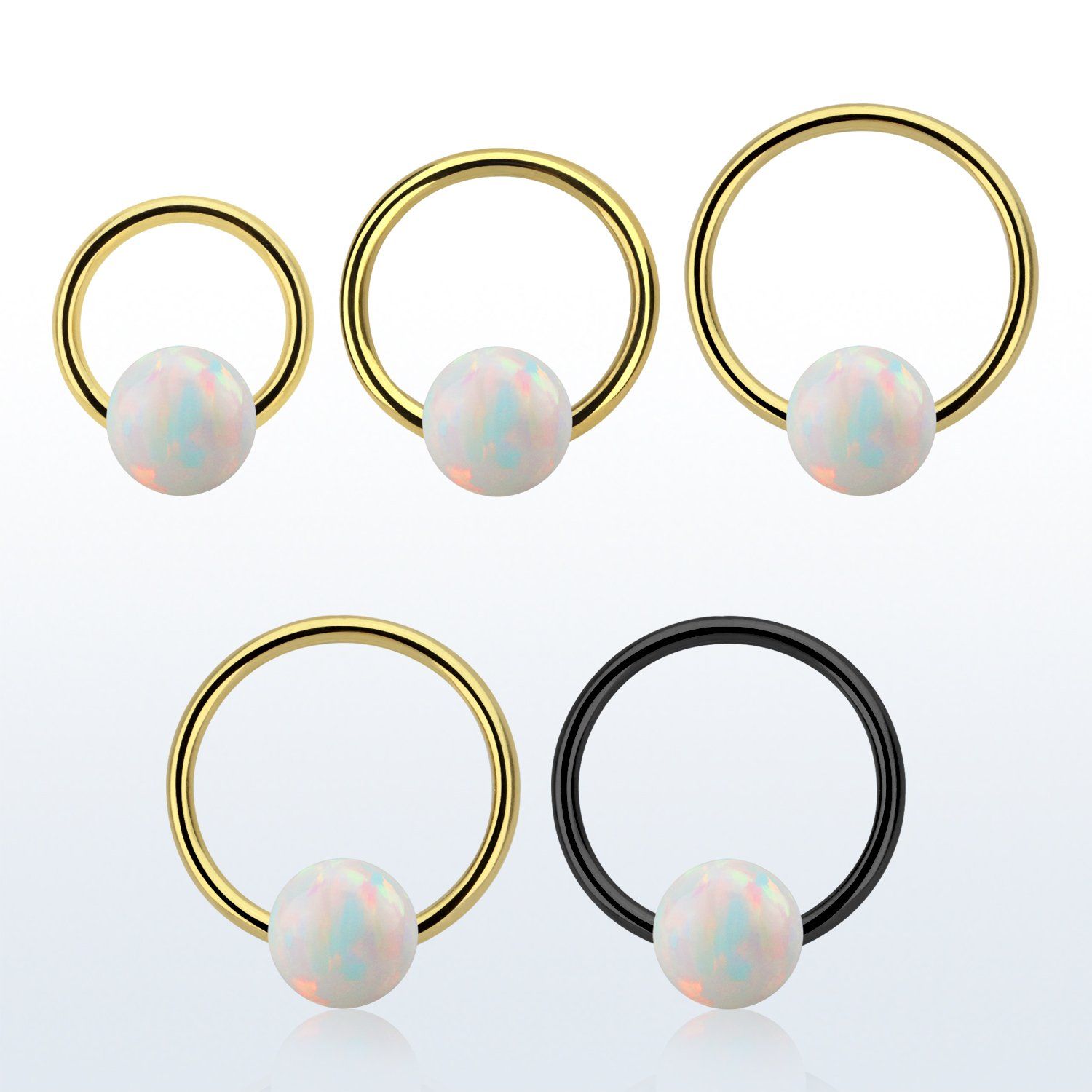 bcrt16o6 aro bola presion acero 316l pvd bola cierre 6mm opalo sintetico al por mayor