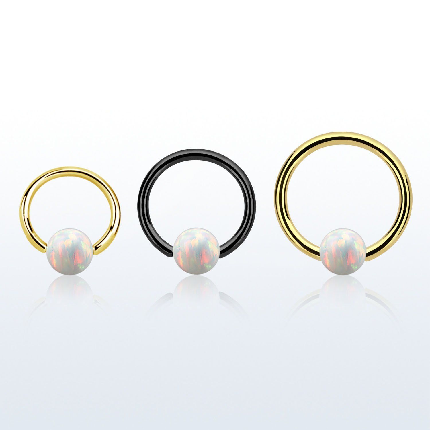 bcrt18o5 aro bola presion acero 316l pvd 1mm bola cierre 5mm opalo sintetico distribuidor