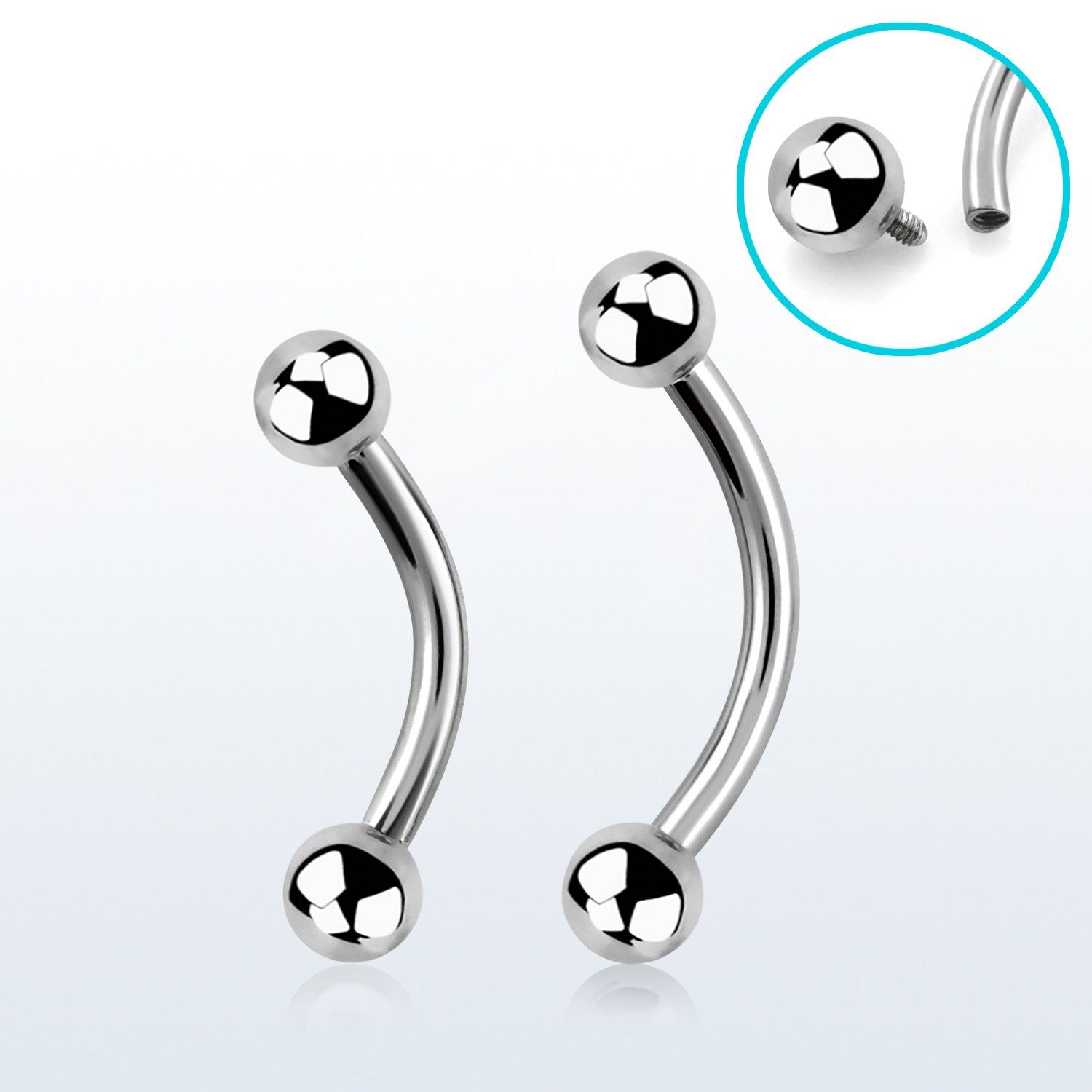 bnebin banana ceja acero quirurgico bolas 3mm rosca interna distribuidor mayorista