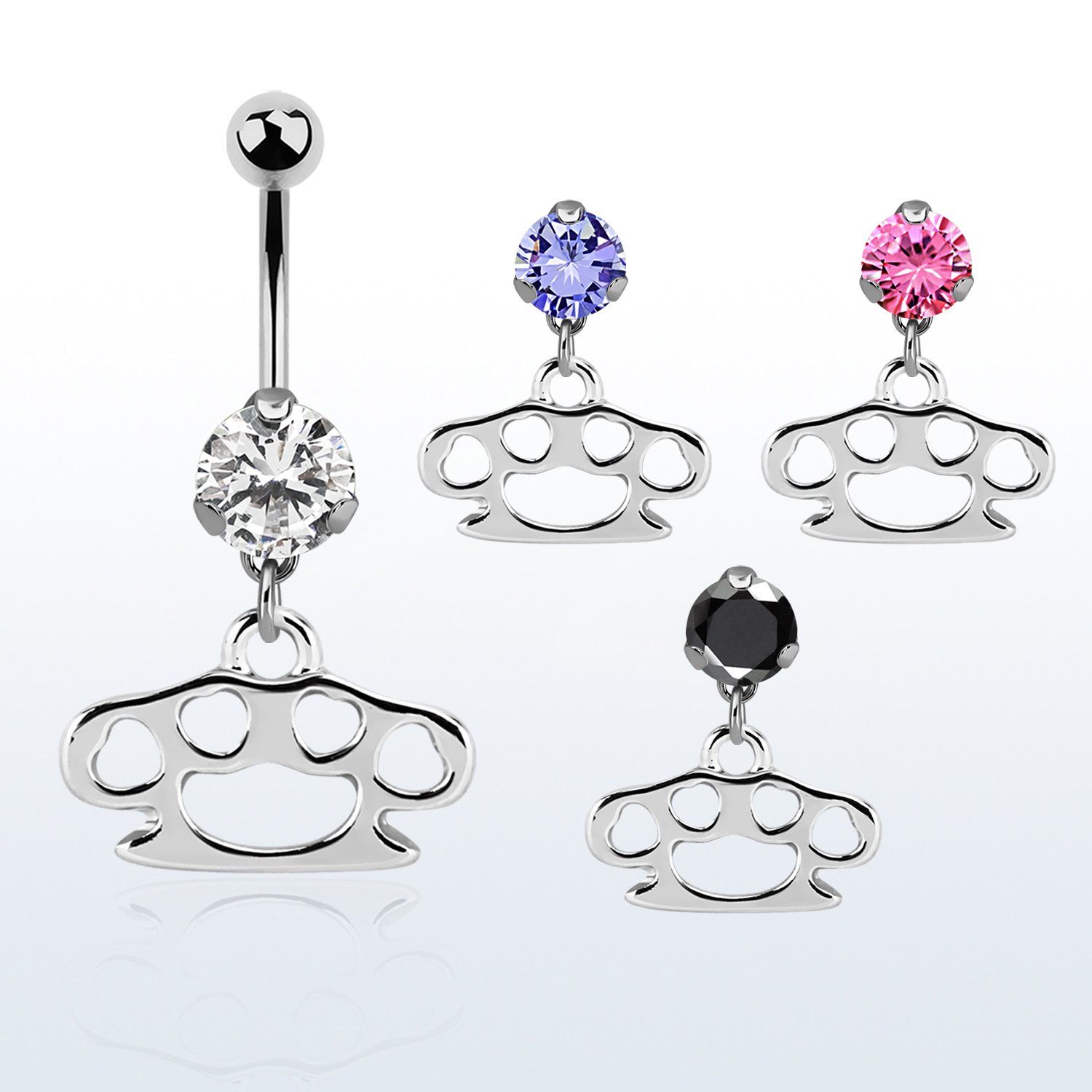 bnrz376c piercing ombligo acero quirurgico zirconia 8mm colgante nudillo laton 38 10mm mayorista