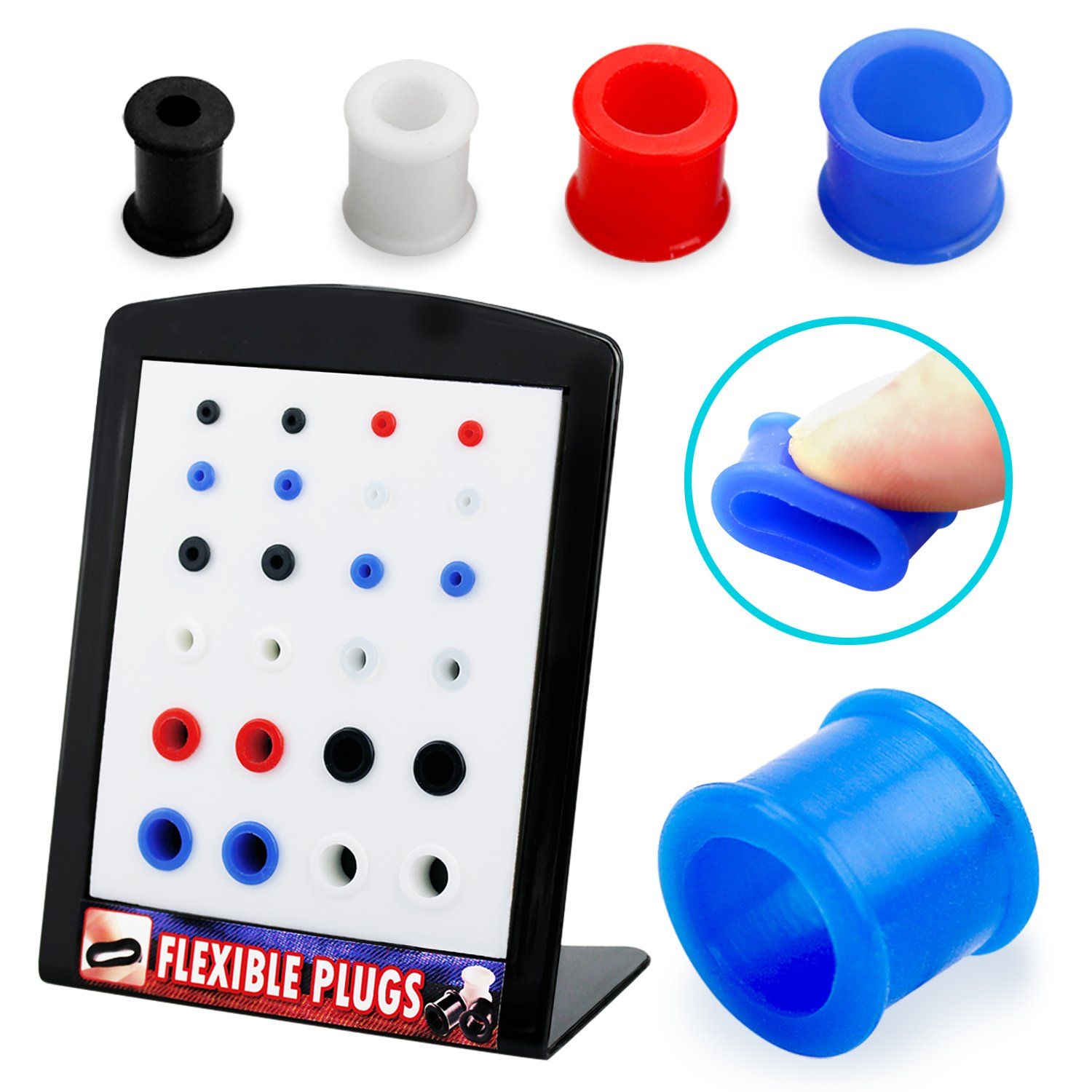 brsi display 24 dilataciones tunel silicona 3mm 10mm distribuidor mayorista