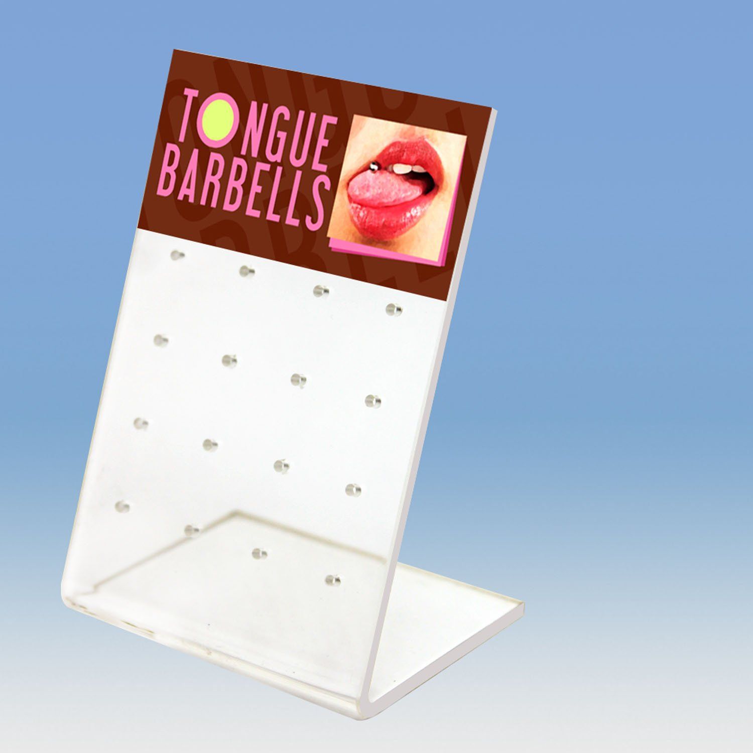 dac16 display acrilico piercings display vacio 16 agujeros piercing lengua venta