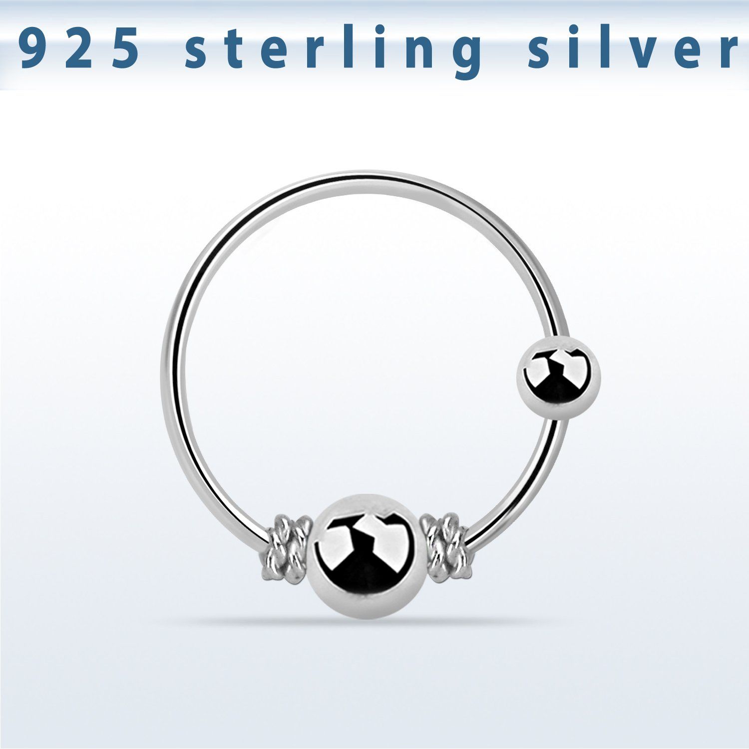 nr17 aro nariz plata esterlina alambre balines bola fija 3mm 10mm distribuidor mayorista