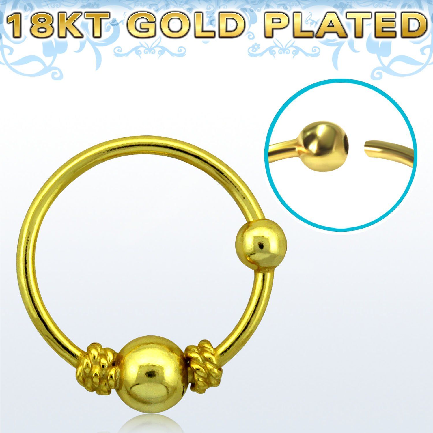 nr17rg aro nariz plata esterlina oro 18 kts alambre balines bola fija 3mm 10mm venta