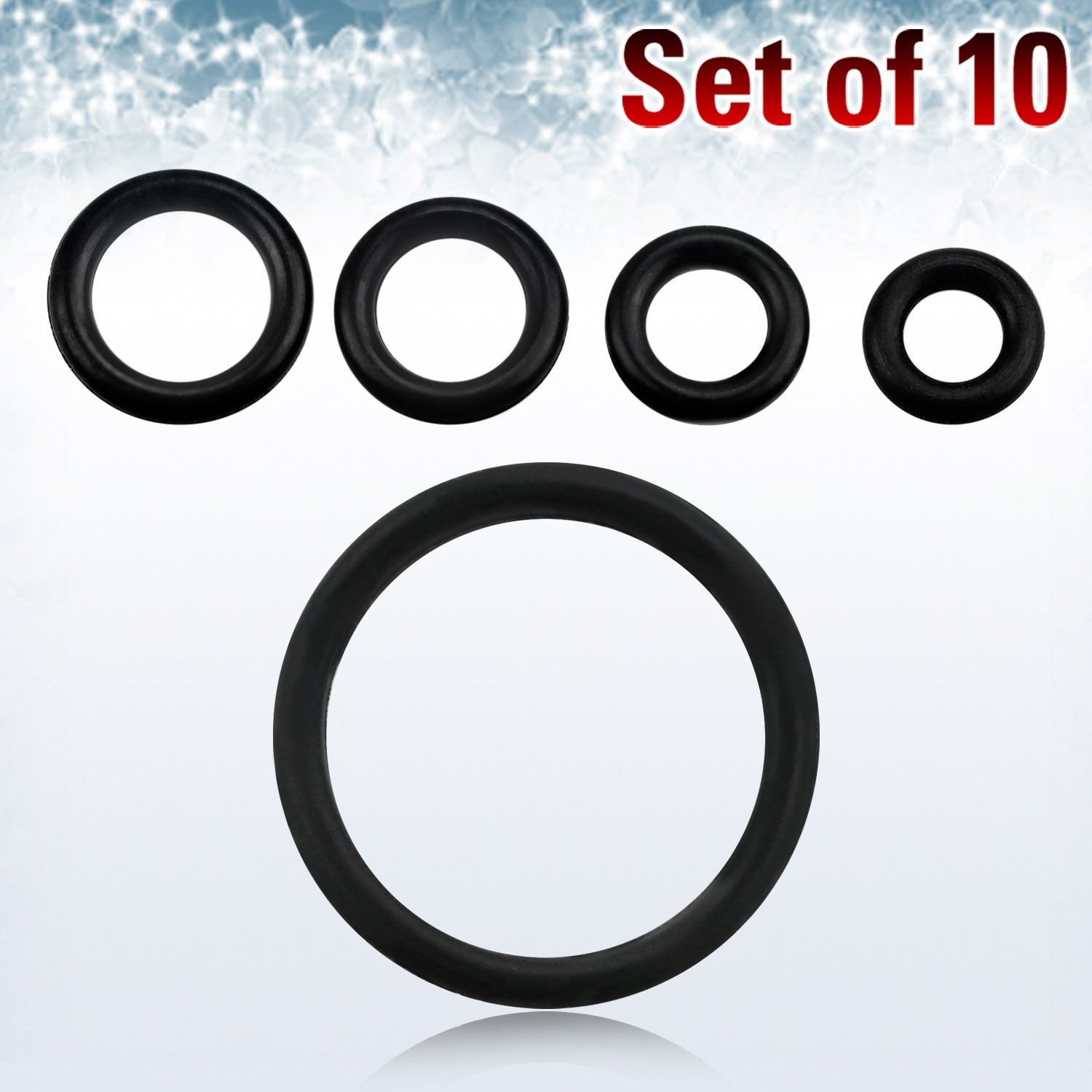 xori pack 10 anillos goma rosca 1 5mm venta