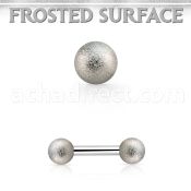 bbefo3 surgical steel eyebrow barbellw 2 3mm frosted steel ball