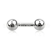 bber20 1 2mm 316l steel helix barbell with two 4mm balls