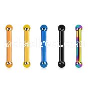 bbetb2 anodized 316l steel eyebrow helix barbell with 2mm ball