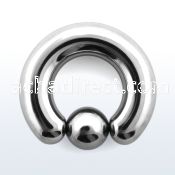 bcr0 316l steel 8mm ball closure ring with 10mm ball