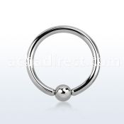 bcr18s 316l steel ball closure ring with 2 5mm mm ball