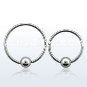 bcr20 316l steel 0 8mm ball closure ring with 3mm ball
