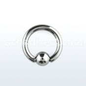 bcr8 3mm 316l steel ball closure ring with an 8mm ball