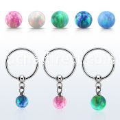 bcrsop 316l steel bcr 1.2mm w a synthetic opal ball