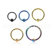 bcrt20 0 8mm pvd 316l steel ball closure ring with 3mm ball