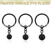 bcrtsfo black steel bcr 1.2mm w black frosted steel ball