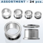 blk08 bulk of 10 2mm high polished 316l steel flesh tunnel