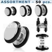 blk410 high polished magnetic 316l fake plug with o ring