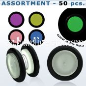 blk415 magnetic luminous fake plug with rubber o ring in colors