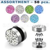 blk417 316l magnetic fake plug with ferido in colors