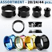 blk537 bulk of pvd 316l steel double flare flesh tunnel