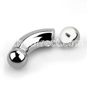 bnpb 316l steel belly banana for prince albert piercing