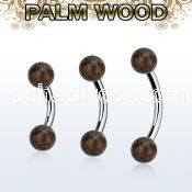 bnpl5 organic belly banana w steel post w 5mm palm wood balls
