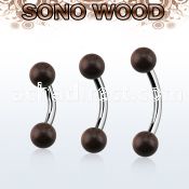 bnsn5 organic belly banana w steel post w 5mm sono wood balls