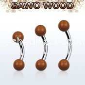 bnsw5 organic belly banana w steel post w 5mm sawo wood balls