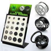 brpg145a board w polished steel screwfit tunnel w biohazard