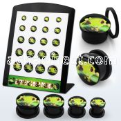 brpg169 board of acrylic screwfit plug with tree frog logo