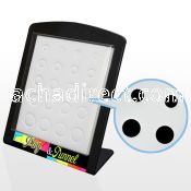 brpu3 empty display for plug with white foam 6 14mm holes