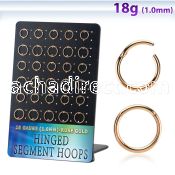 brsegh6 board rose gold steel hinged segment ring