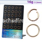 brsegh7 board rose gold steel hinged segment ring 